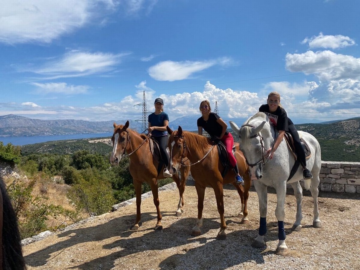 Brač, kopanje s konji 3, foto ranč Wild Brač