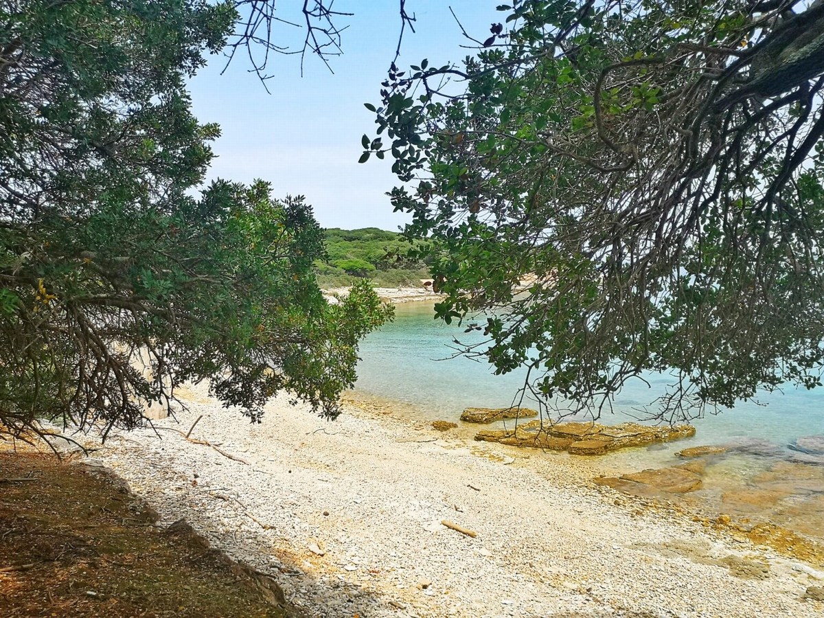 Mali Brion 24, zelo privatna plaža, foto Barbara Ban