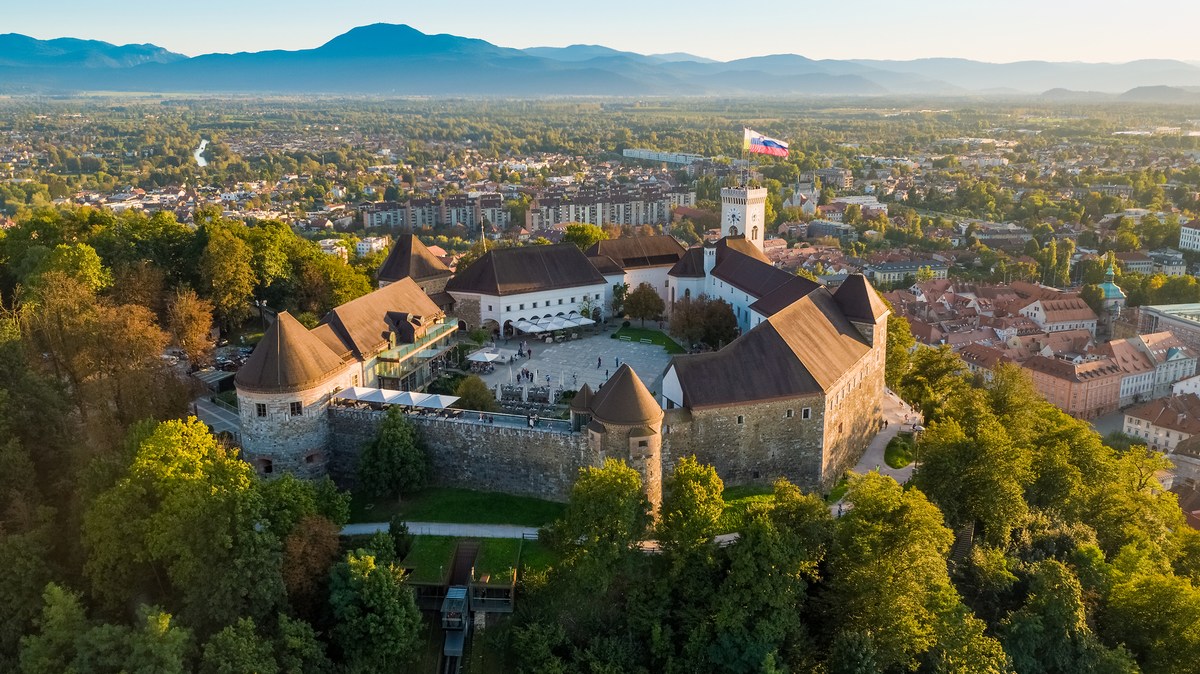 Ljubljanski grad, foto Dražen Štader, Produkcija Studio in Slovenia.Info